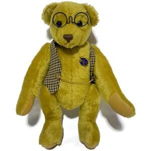 Knickerbocker Bears Teddy Bear Plush With Bear Care Guide With Brush and Bag 15"